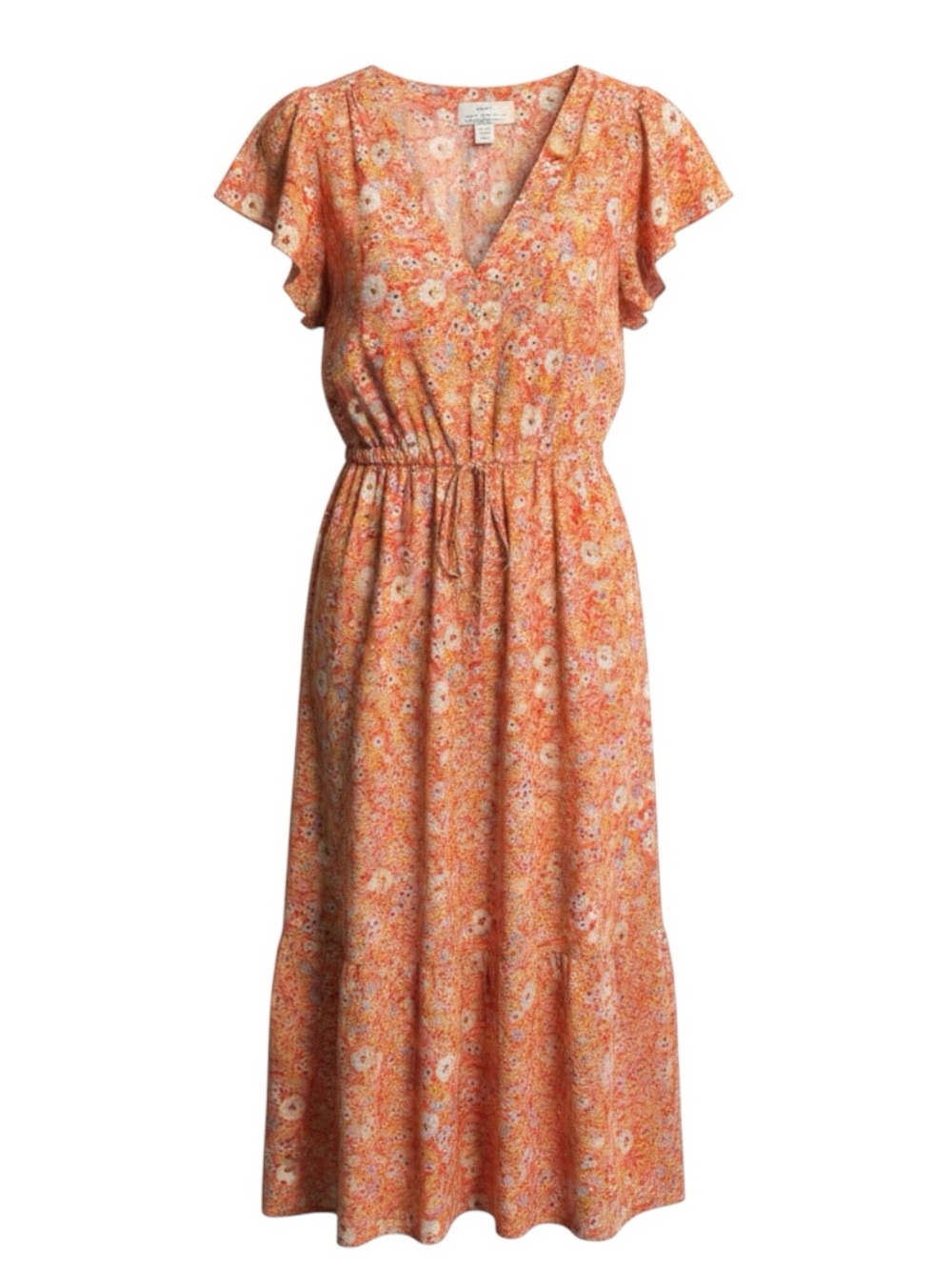 NWT Trovata Birds of Paradis Kristi Cotton Midi Dress - POCKETS! - Picture 2 of 5